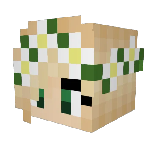 cxrolx Minecraft avatar head, 3D render