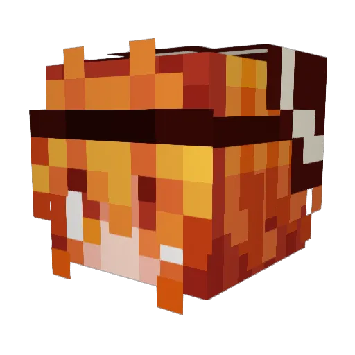 cxrpz Minecraft avatar head, 3D render