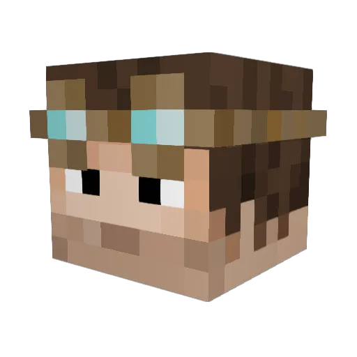cxrsed_ Minecraft avatar head, 3D render