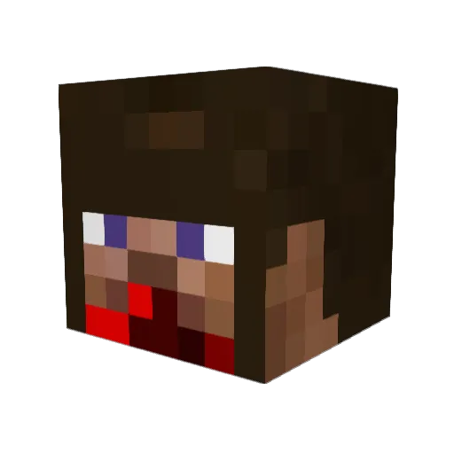 cxtermiminerxc Minecraft avatar head, 3D render