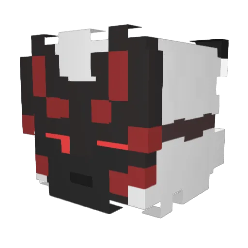 cxtiepie Minecraft avatar head, 3D render