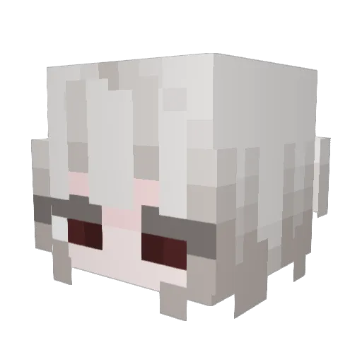 cxufin Minecraft avatar head, 3D render