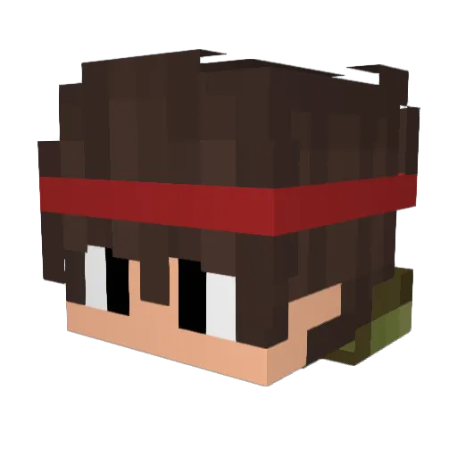 cxvle Minecraft avatar head, 3D render