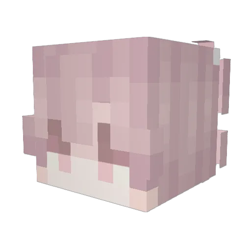 cxxxtch Minecraft avatar head, 3D render
