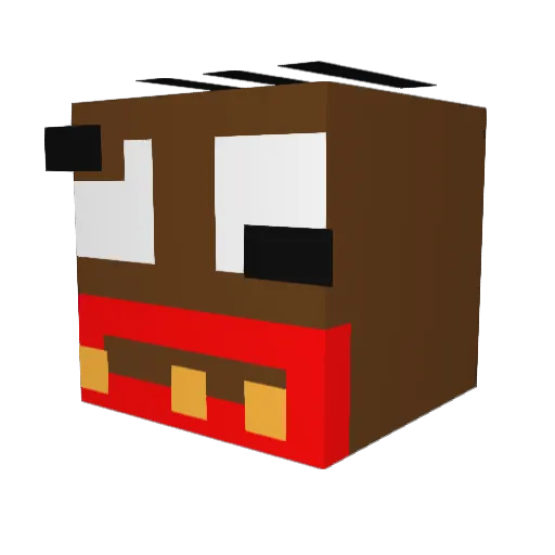cxyarik Minecraft avatar head, 3D render
