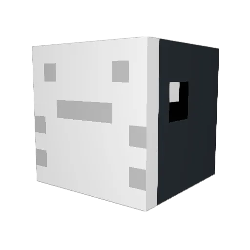 cxza Minecraft avatar head, 3D render