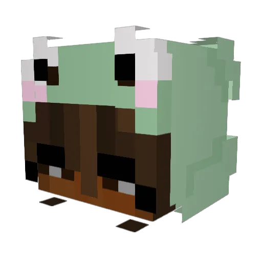 cxza_ Minecraft avatar head, 3D render