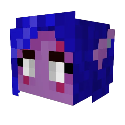 cy199d Minecraft avatar head, 3D render