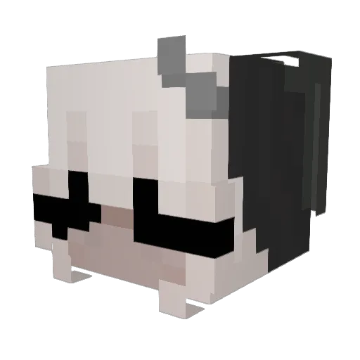 cy3h3r Minecraft avatar head, 3D render