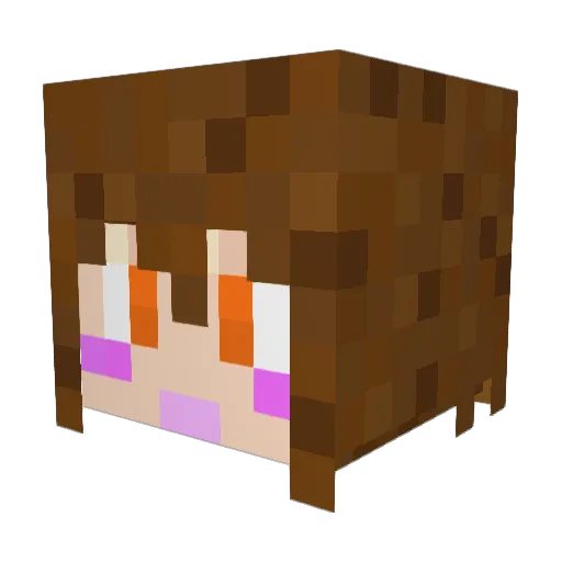 cy4ba Minecraft avatar head, 3D render