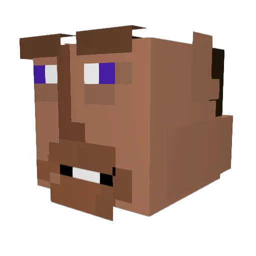 cy66p Minecraft avatar head, 3D render