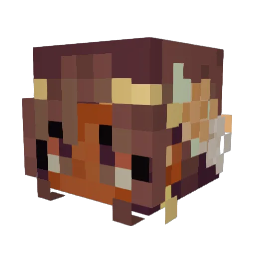 cyIIene Minecraft avatar head, 3D render