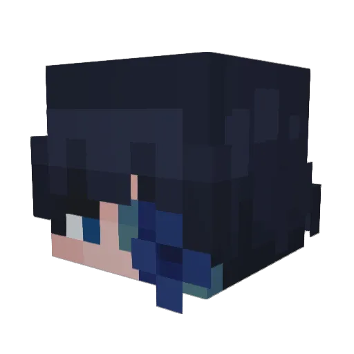 cy_noo Minecraft avatar head, 3D render