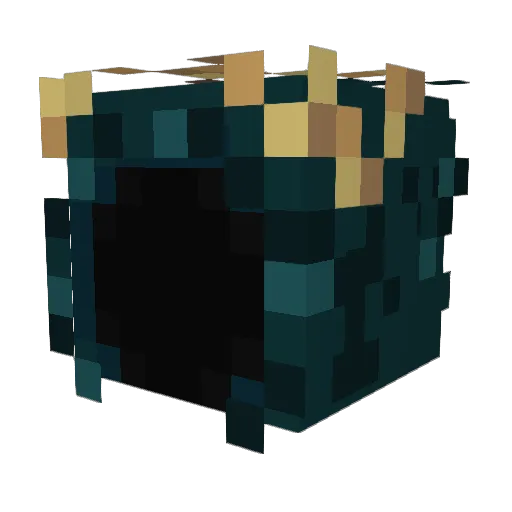 cyanisme Minecraft avatar head, 3D render