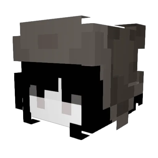 cyannite Minecraft avatar head, 3D render
