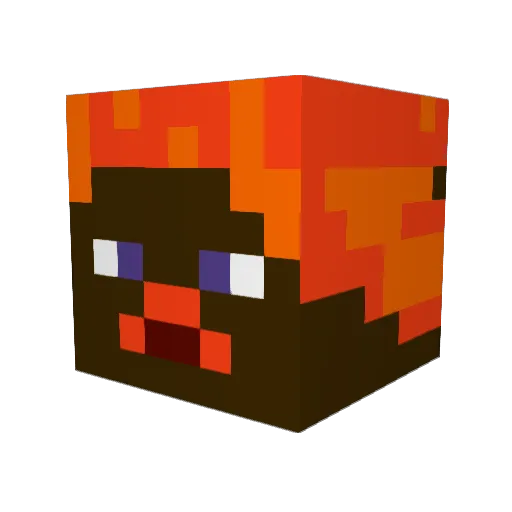 cyano25 Minecraft avatar head, 3D render