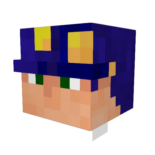 cyariottu Minecraft avatar head, 3D render