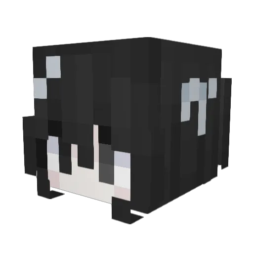 cyashi Minecraft avatar head, 3D render