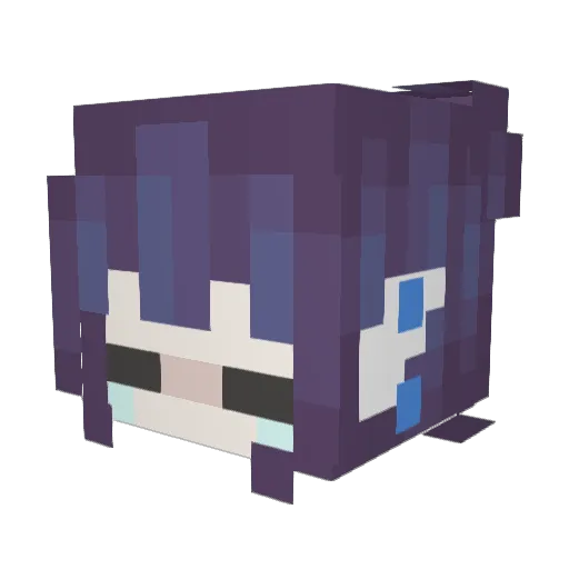 cyb3rpix1e Minecraft avatar head, 3D render