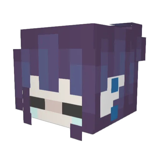 cyb3rpixi3 Minecraft avatar head, 3D render