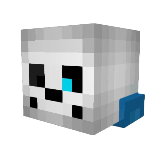 cyber1noob Minecraft avatar head, 3D render