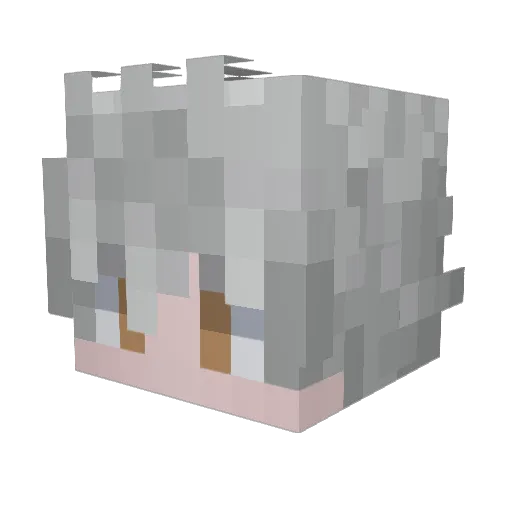 cyber_myrmidon Minecraft avatar head, 3D render