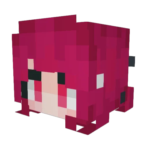 cyber_pixie Minecraft avatar head, 3D render
