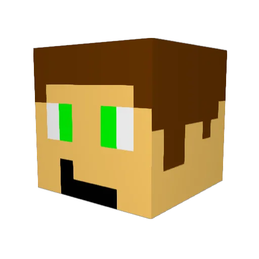 cyber_speed_s Minecraft avatar head, 3D render