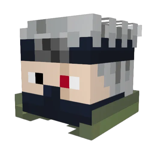 cybercat7 Minecraft avatar head, 3D render