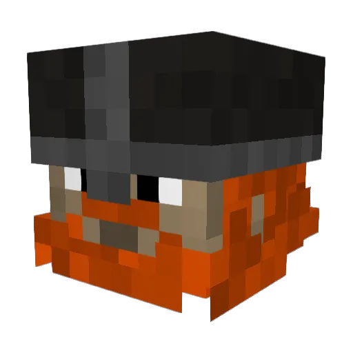 cybercraft17 Minecraft avatar head, 3D render