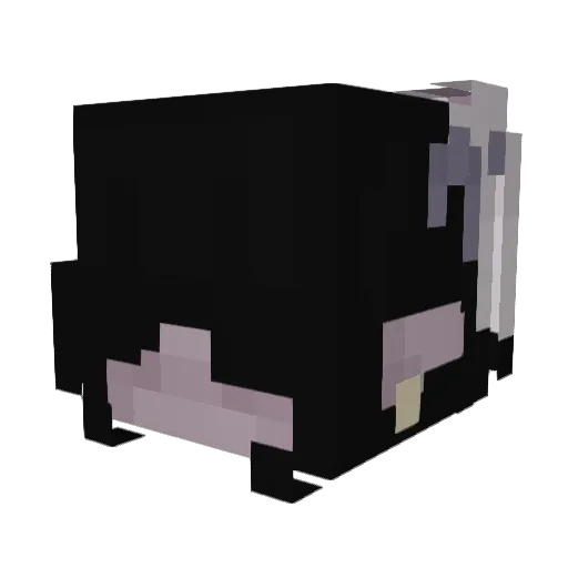 cybercure Minecraft avatar head, 3D render