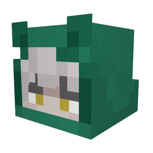 cyberghoul232 Minecraft avatar head, 3D render