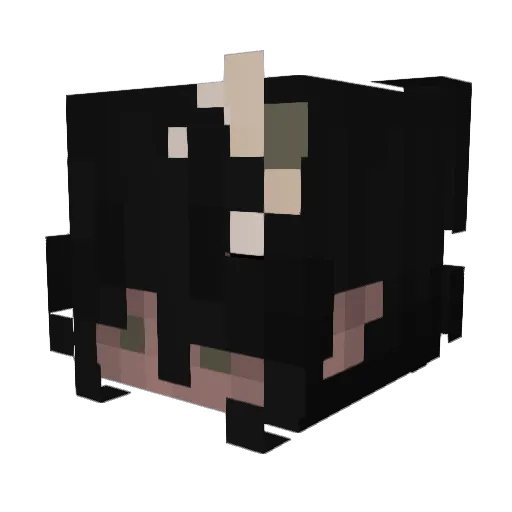 cyberiaclub Minecraft avatar head, 3D render