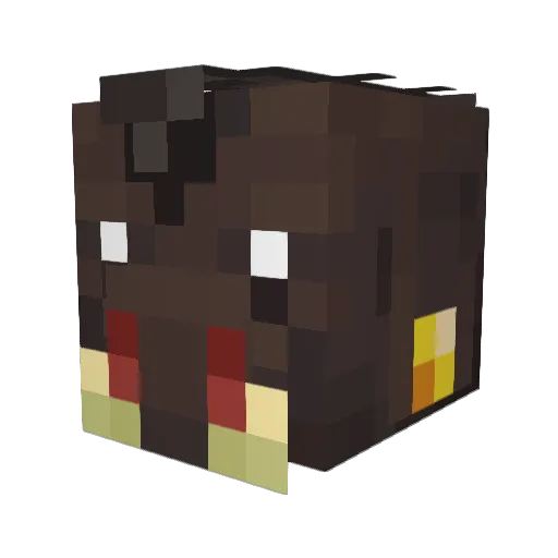 cyberlogia Minecraft avatar head, 3D render