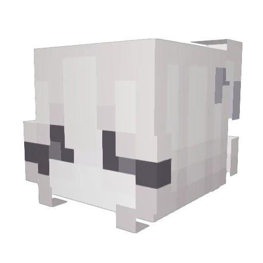cybernana_ Minecraft avatar head, 3D render