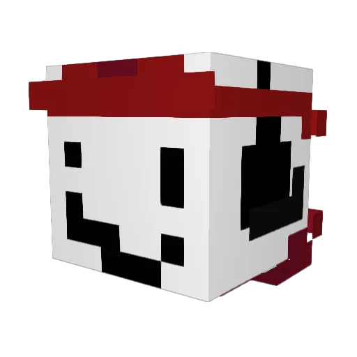 cyberneticfunk Minecraft avatar head, 3D render