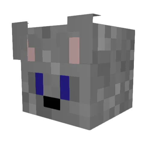 cyberneticgoon Minecraft avatar head, 3D render