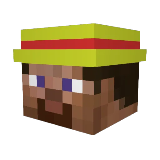 cyborgcat1599 Minecraft avatar head, 3D render