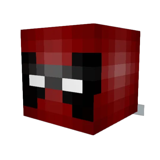 cyborgeshark Minecraft avatar head, 3D render