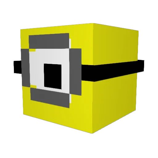 cybot27 Minecraft avatar head, 3D render