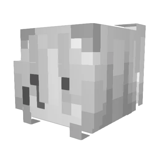 cybuh Minecraft avatar head, 3D render