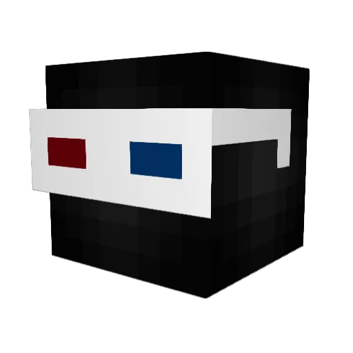cyciliae Minecraft avatar head, 3D render