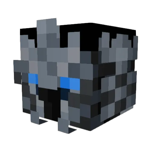 cyckna Minecraft avatar head, 3D render