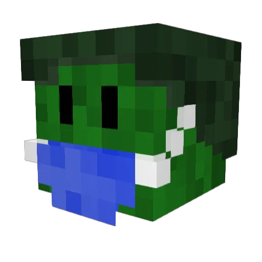 cyclingcat Minecraft avatar head, 3D render