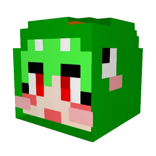 cyclone1004 Minecraft avatar head, 3D render
