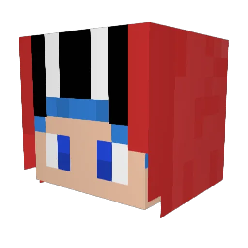 cyclone81 Minecraft avatar head, 3D render