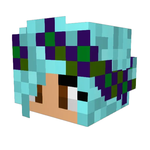 cyd Minecraft avatar head, 3D render
