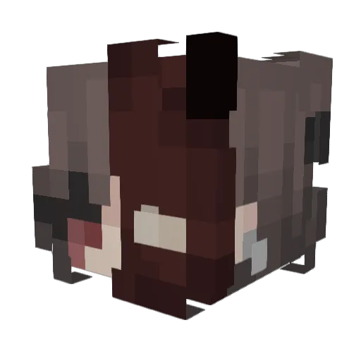 cyena Minecraft avatar head, 3D render