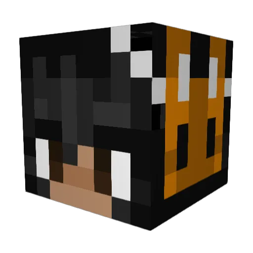 cyfiree Minecraft avatar head, 3D render