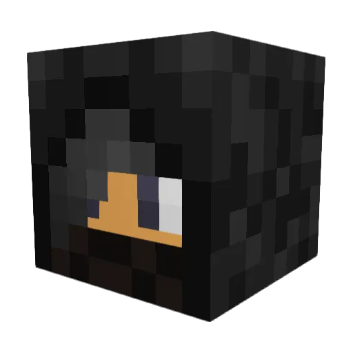 cyfork Minecraft avatar head, 3D render